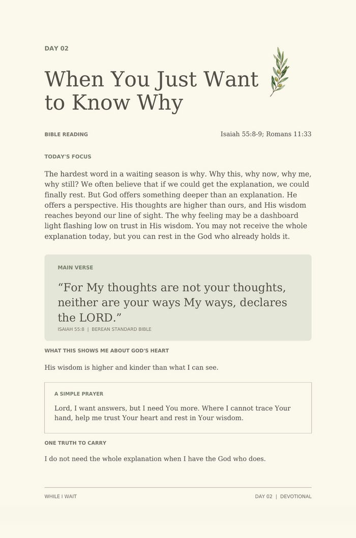 Day 2 — Devotional