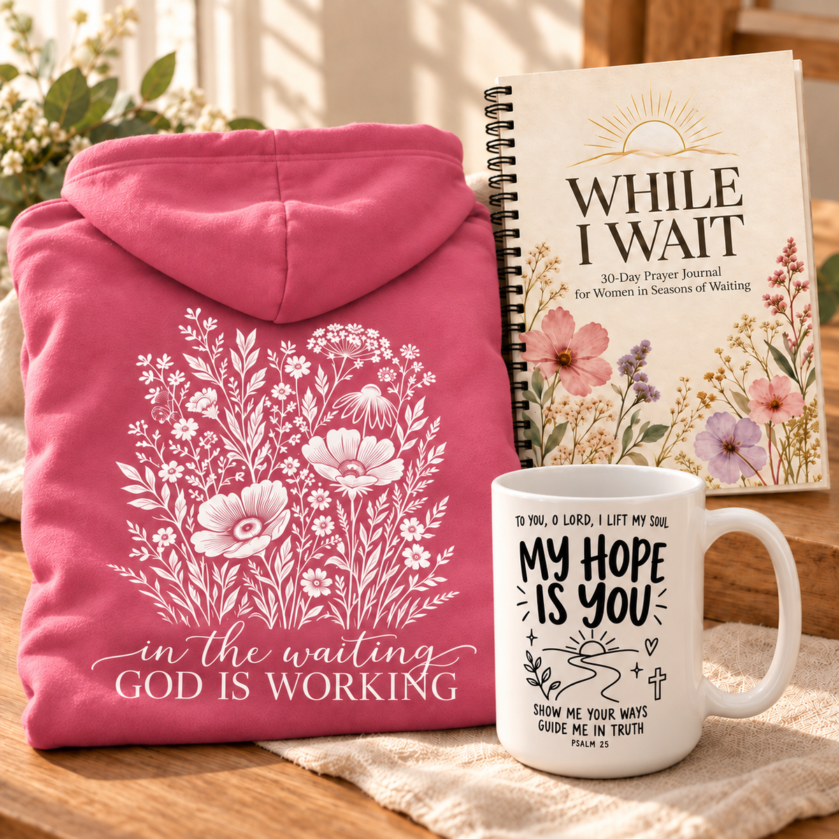 Cozy Waiting Season Hoodie Gift Set