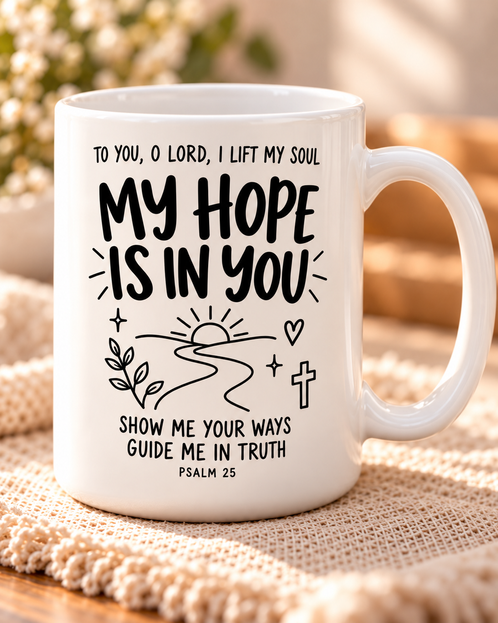 My Hope Is You Psalm 25 Mug